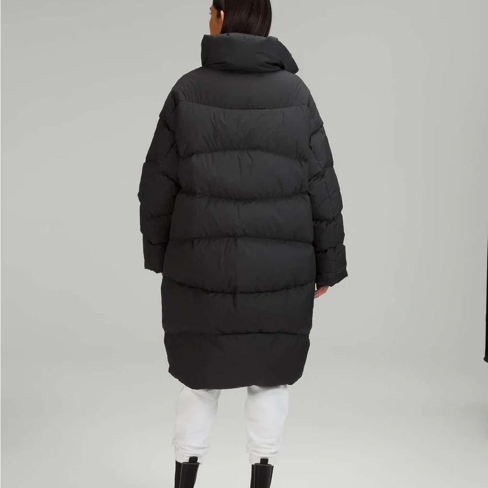 Lululemon Black Long Oversized Down Jacket Size M/L NWT
